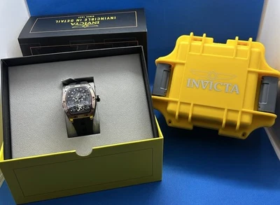 Reloj Invicta S1 Rally Torque automático esfera esqueleto negra para hombre 44 mm 49037 nuevo en caja Foto 1 de 4