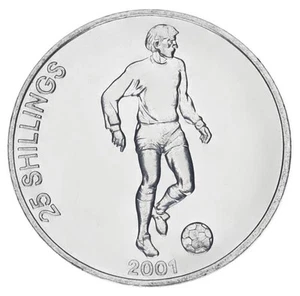 Somalia 25 shillings 2001 UNC Football (KM # 103) - Picture 1 of 4