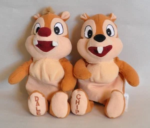 Chip & Dale Mini Bean Bag Disney Chipmunks Plush Toys Stuffed Animals - Picture 1 of 3