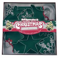 Fox Run Craftsman 7 Christmas Cookie Cutters 3648 USA Santa Candy Cane etc