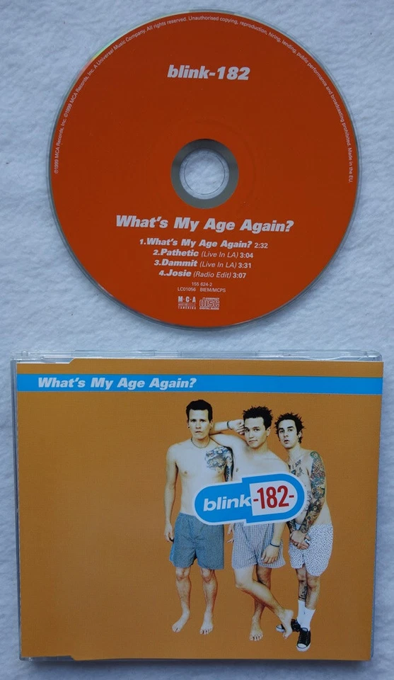 Blink-182 - What's My Age Again? (CD Single, 1999, MCA Records) - NM/VG (1) - Bild 1 von 1