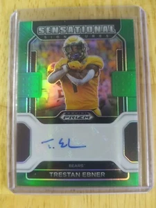 Trestan Ebner | 2022 Prizm Draft Picks Sensational Signatures Green #SS-TEB - Bild 1 von 2