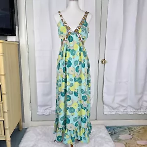 Hanna G. 100% Seide Frühling Maxi Sommerkleid Gr. M Fairy Resort Kreuzfahrt Urlaub - Bild 1 von 11