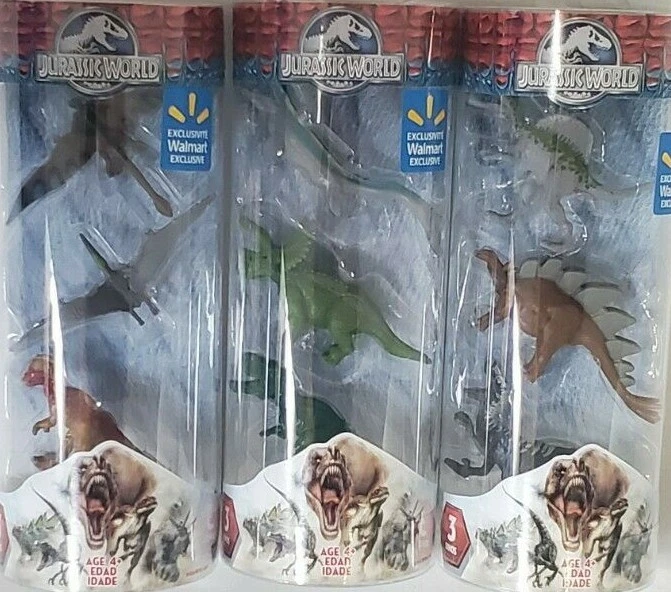 Jurassic World Walmart Exclusive Hasbro 2015 NEW Lot of 3 Colors May Vary - Image 1 of 1