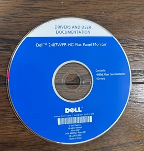 Dell 2407WFP-HC FLat Panel Monitor Driver CD - Photo 1/1