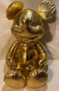 Disney Store Mickey Mouse GROßE Plüsch Gold Collection 90th Anniversary mit Etikett - Bild 1 von 3