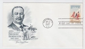TurtlesTradingPost- Frederic Remington 1961 #1187 FDC- Artmaster Cachet - Picture 1 of 1