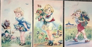 1950c. 3 alte postfrische farbige Postkarten Lot Israel rar ?????? ?????? - Bild 1 von 5