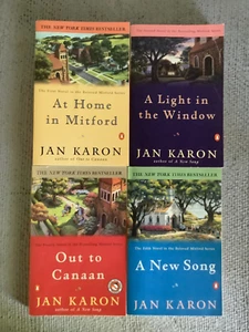 Set of 4 The Mitford Years #1-4 Jan Karon Penguin Paperback Book Lot NICE Shape - Foto 1 di 3