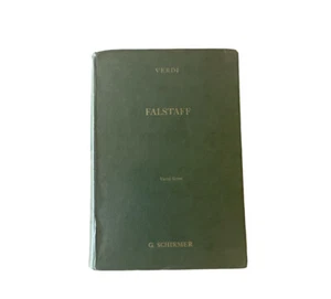 Verdi Falstaff Vocal Score G. Schirmer Vintage 1963 Hardcover - Picture 1 of 3