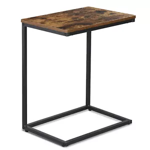 21.7" Side Table C-Shaped End Table for Couch Sofa Bed Narrow Stand for TV Tray - Picture 1 of 24