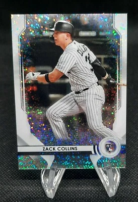 2020 Bowman Sterling Rookie Speckle Refractor 13/99 Zack Collins White Sox - Image 1 of 2