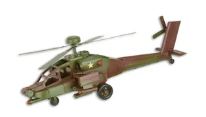 Nostalgie Modell Militärhubschrauber Apache Helicopter Blechmodell - Picture 1 of 10