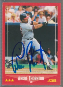 Partitura autografiada 1988 Andre Thornton - Indios - Imagen 1 de 1