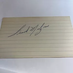 Frank Malzone 1955 Boston Red Soxs Signed 3x5 index Card - Picture 1 of 1