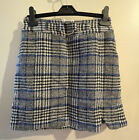 ASOS Chequered Wool Mini Skirt with Pearl Hook