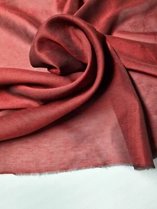 John Lewis 100% Silk Wine Red Chiffon Fabric - 2m - Picture 1 of 3
