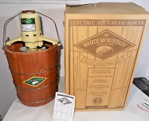 NEW Vintage-USA MADE NOT CHINA- White Mountain 69204 4 Qt. Electric I.C. Freezer - Picture 1 of 18