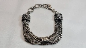 Silpada .925 Sterling Silver Multi Strand Bracelet 7-3/4" - Picture 1 of 5