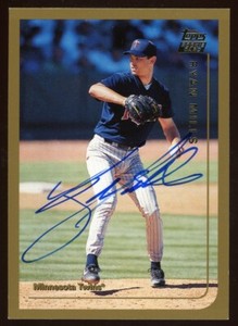 1999 Topps RYAN MILLS Signed Card autograph AUTO TWINS RC ASU SUN DEVILS