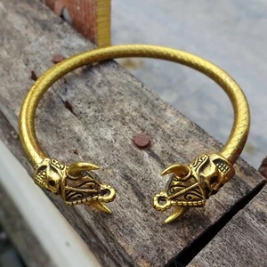 Vintage Handmade Viking Skull Bracelet (Bangle) - Picture 1 of 3