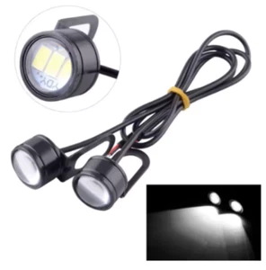1-Pair Motorcycle Spotlight Cold White LED Daytime Running Lights - Picture 1 of 2