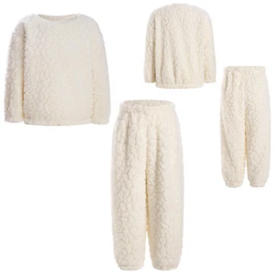 Boys Pajamas Elastic Sleepwear 2-14 Years Sets Soft Top With Pants Thicken Warm - Picture 1 of 57