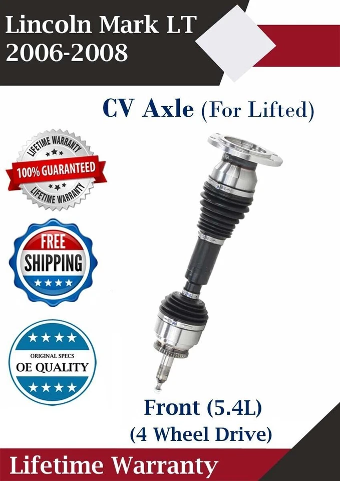 Nuevo eje CV delantero original para Lincoln Mark LT 2006-2008 5,4 L 4x4 garantía de por vida Foto 1 de 4