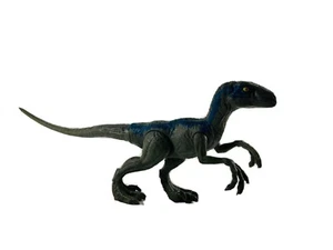 Jurassic World Dominion Dinosaurierfiguren Velociraptor blau 6" Neu - Bild 1 von 3