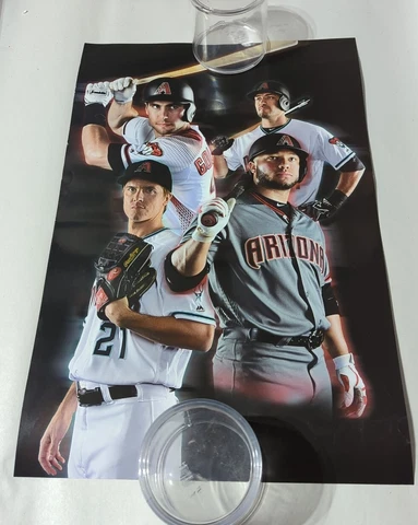 ARIZONA DIAMONDBACKS MLB BASEBALL FOX SPORTS POSTER 12" x 18" PAUL GOLDSCHMIDT + Cover