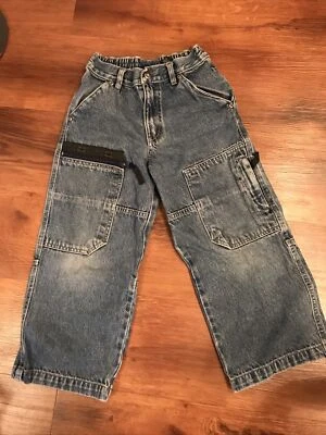 ROUTE 66 boy’s size 7 blue jeans denim zip pockets Pants. Jeans - Image 1 of 4