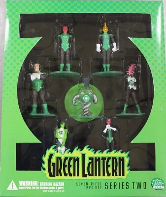 LANTERNA VERDE série duas sete peças conjunto de PVC - DC Direct  - Imagem 1 de 4