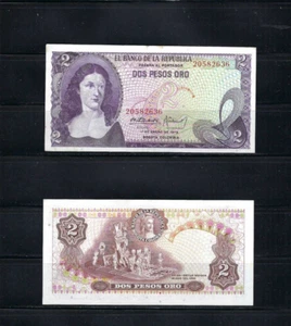 -BANCO DE LA REPÚBLICA COLOMBIA 1973 - $2 PESOS ORO - Imagen 1 de 1