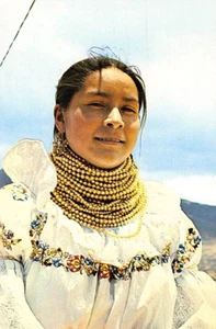 Postal FX: Mujer Otovalo, Ecuador, 4x6, sin publicar - Imagen 1 de 2