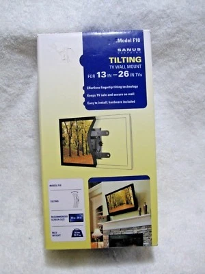New SANUS VUEPOINT F10 Tilting Flatscreen TV Wall Mount 13 to 26 inch TV's-Home  - Image 1 of 4