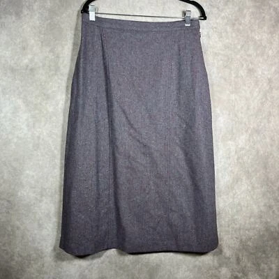 Falda de Colección Orvis Mezcla de Lana para Mujer 12 Púrpura Línea A Hasta la Rodilla Forrada Informal Foto 1 de 4