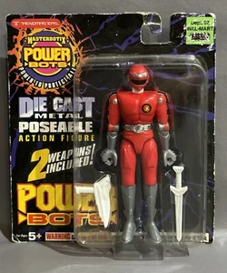 Trendmasters Masterbotix Power Bots Poseable Die Cast 4" Red Figure Vintage 1994 - Picture 1 of 9