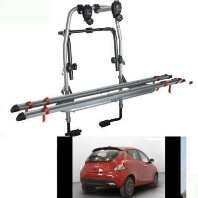 Portabici Posteriore 2 Binari per Lancia ypsilon anno 2020 2 Bici Uomo Donna - Immagine 1 di 4