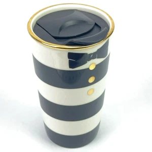Starbucks Alice + Olivia Stacey Bendet 12 oz Ceramic Travel Mug Tuxedo Tumbler - Picture 1 of 7