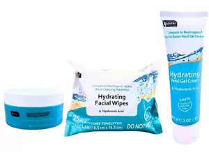 b.pure Hydrating Skin Care 3 Piece Kit Compare To Neutrogena Hydro Boost - Picture 1 of 7