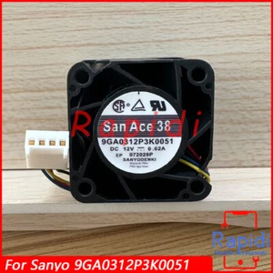 For Sanyo 9GA0312P3K0051 Cooling Fan 38*38*28mm 12V 0.62A 4-wire 4Pins - Picture 1 of 3