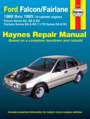 Manual Ford Falcon, Fairlane y LTD 1988-1993 Haynes Taller Servicio Reparación - Imagen 1 de 4