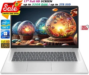 HP Newest Laptop 17.3" FHD Intel i3-1215U Upto 32GB RAM & 2TB SSD Windows 11 - Picture 1 of 11