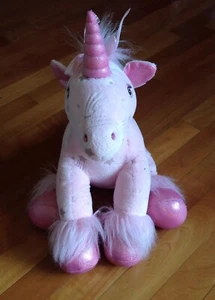 Build-a-Bear rosa Sternschnuppen Glitzer Einhorn Plüsch nicht mehr produziert 13 Zoll - Bild 1 von 4