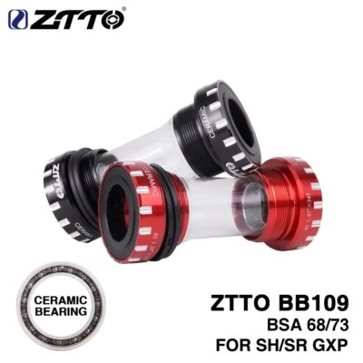 Ceramic Bearing BB109 MTB Bicycle Bottom Brackets BSA for 22 24mm for GXP Crank - Image 1 of 4