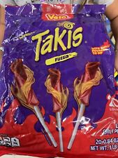 Takis Candy Lollipop Chili Dip Pack of 20 Individually Wrapped Lollipops