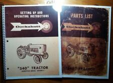Cockshutt 540 Tractor S/N AP1001- Owner's Operator's Manual 9/60 + Parts 6/58