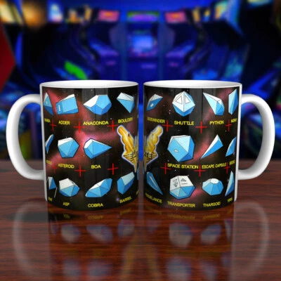 Elite Logo Mug Commodore C64 Amiga BBC Sinclair ZX Spectrum Retro Computer Mug