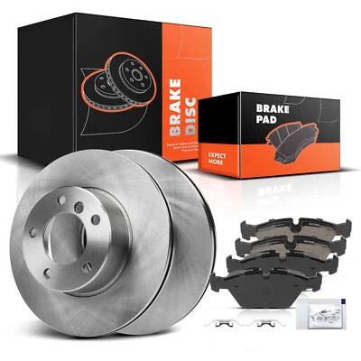 Nuevos rotores de freno delanteros y pastillas de freno para BMW 525i E39 2001-2003 528i L6 2,8 L 2,5 L Foto 1 de 4