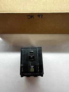 Square D QO320 Circuit Breaker 20 Amp 240 Volt 3P Black Plug In WARRANTY - Picture 1 of 5